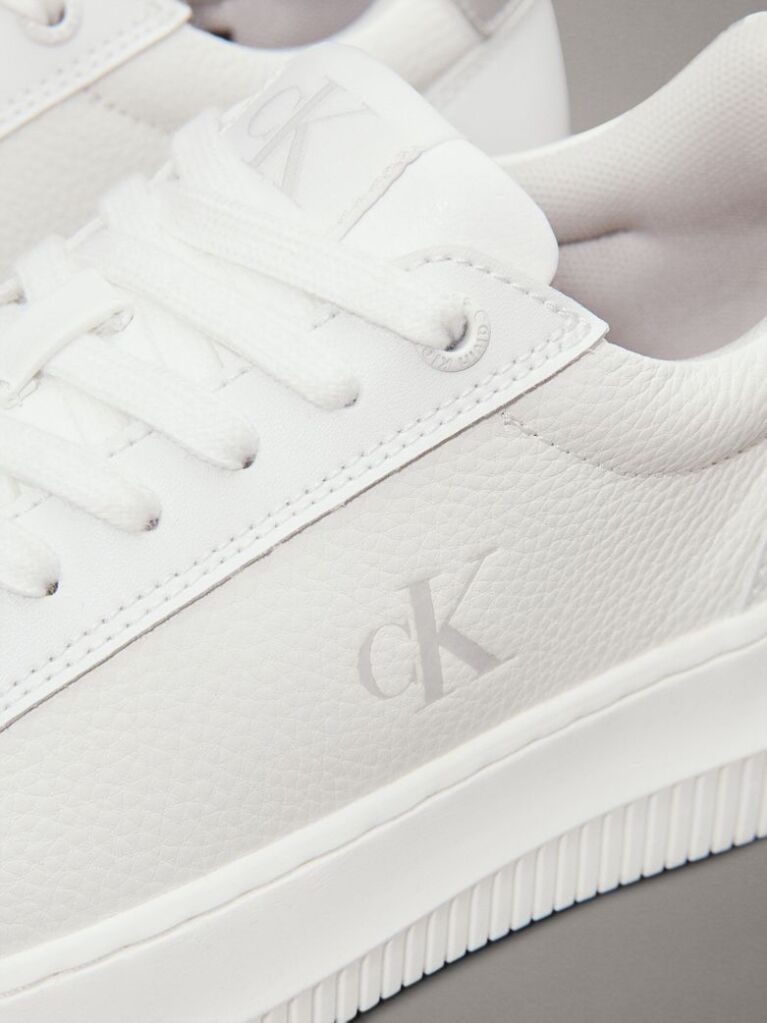 White Leather Trainers  Women