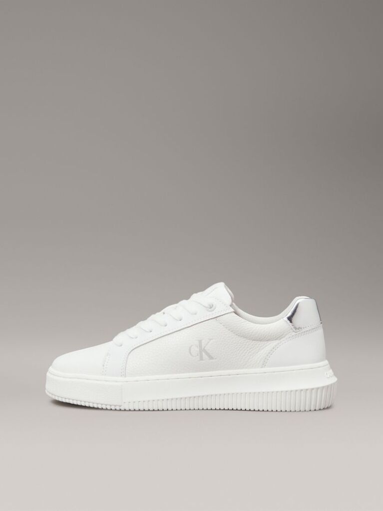 White Leather Trainers  Women