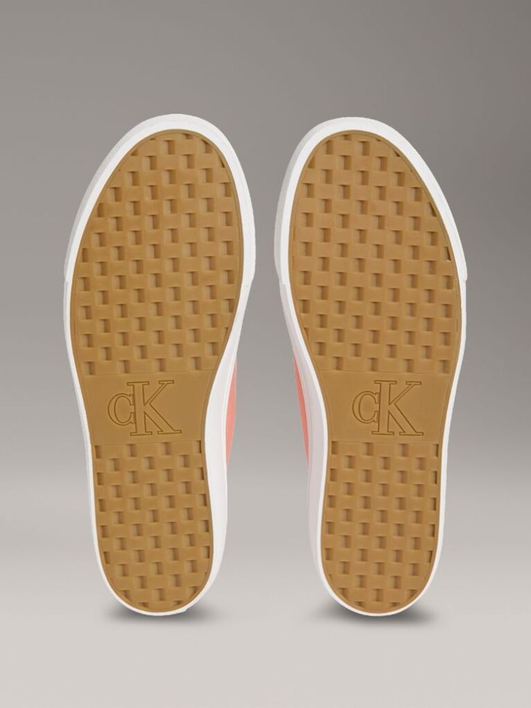 Pink Canvas Platform Trainers  Women