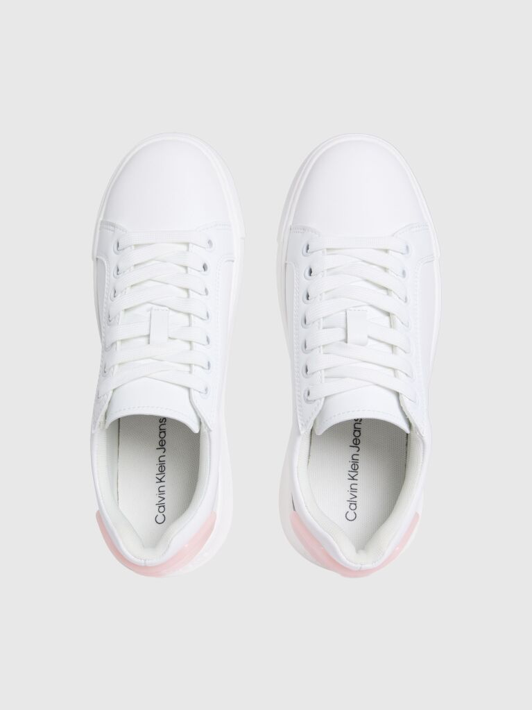 White Leather Trainers  Women