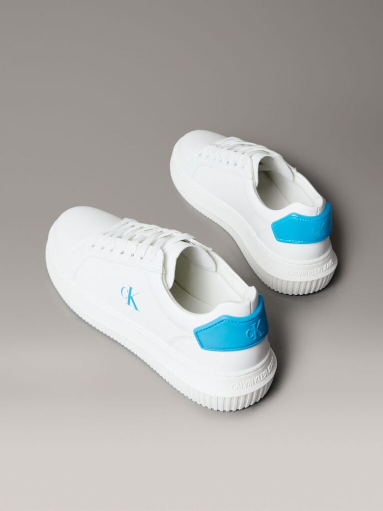 White Leather Trainers  Women