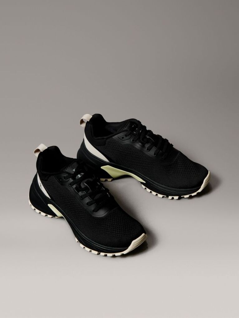 Black Mesh Trainers  Women