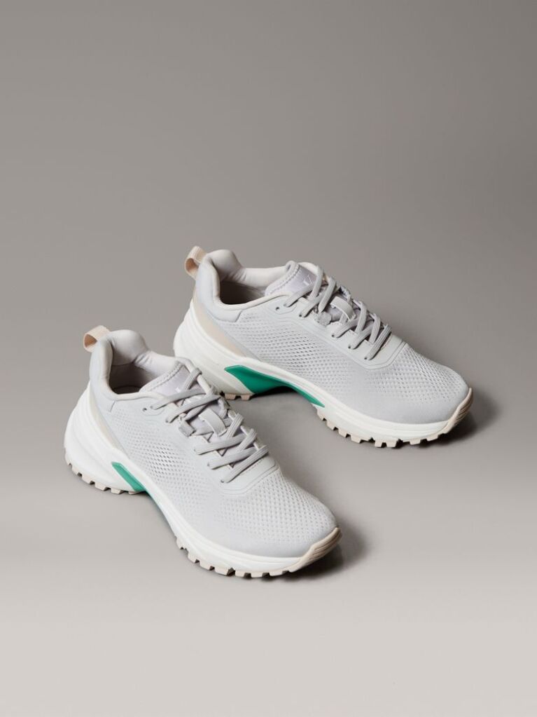White Mesh Trainers  Women