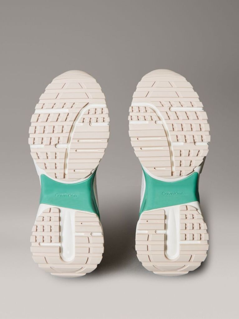 White Mesh Trainers  Women