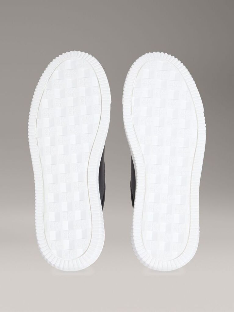 Black Leather Trainers  Women