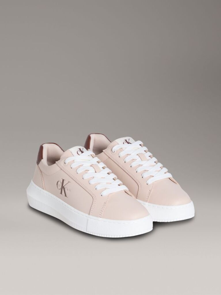 Ροζ Δερμάτινα Sneakers  Γυναίκα