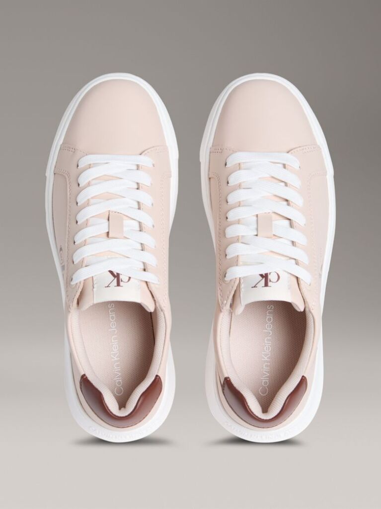 Ροζ Δερμάτινα Sneakers  Γυναίκα