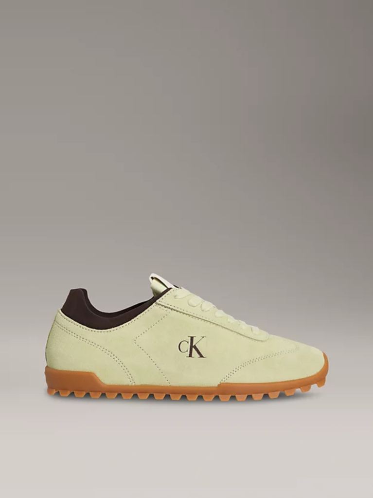 Green Suede Trainers  Women