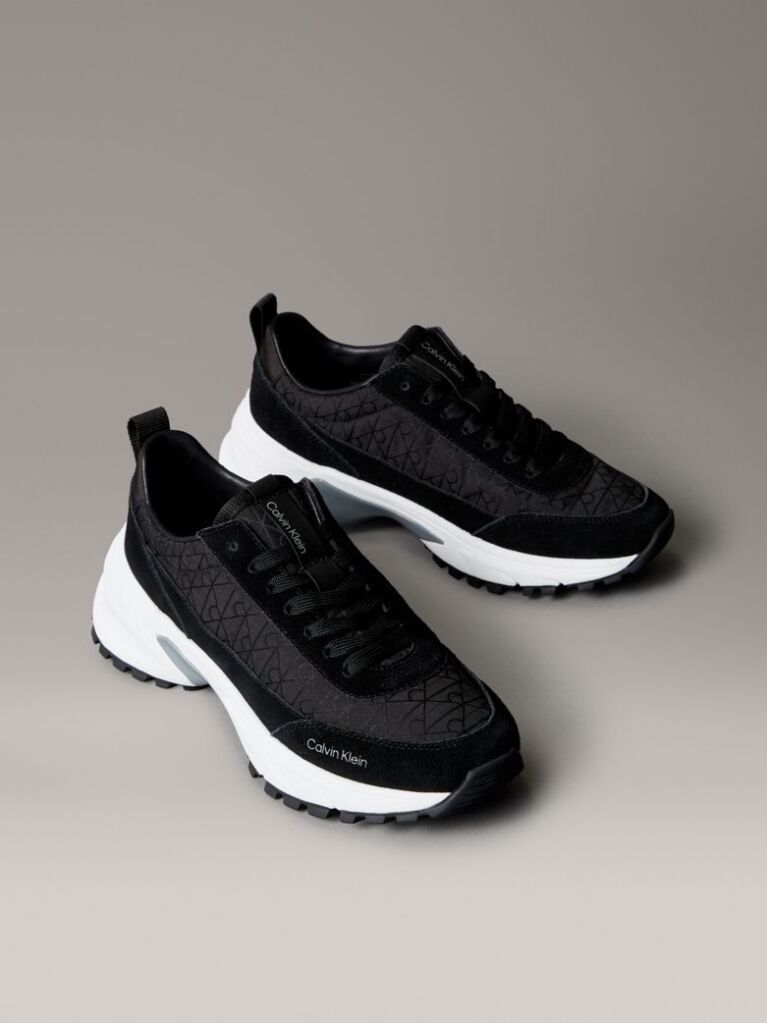 Μαύρο Sneakers Από Σουέτ Με Λογότυπο  Γυναίκα