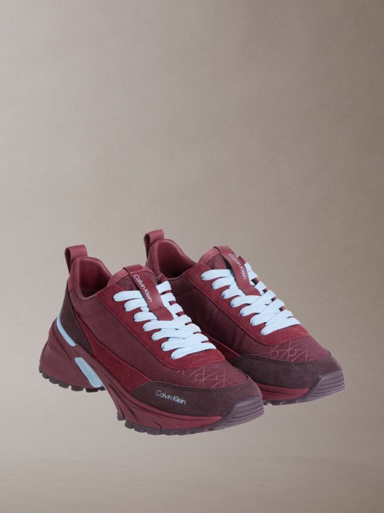 Κόκκινο Sneakers Από Σουέτ Με Λογότυπο  Γυναίκα