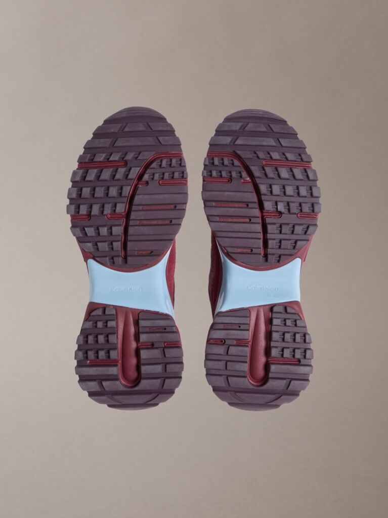 Κόκκινο Sneakers Από Σουέτ Με Λογότυπο  Γυναίκα