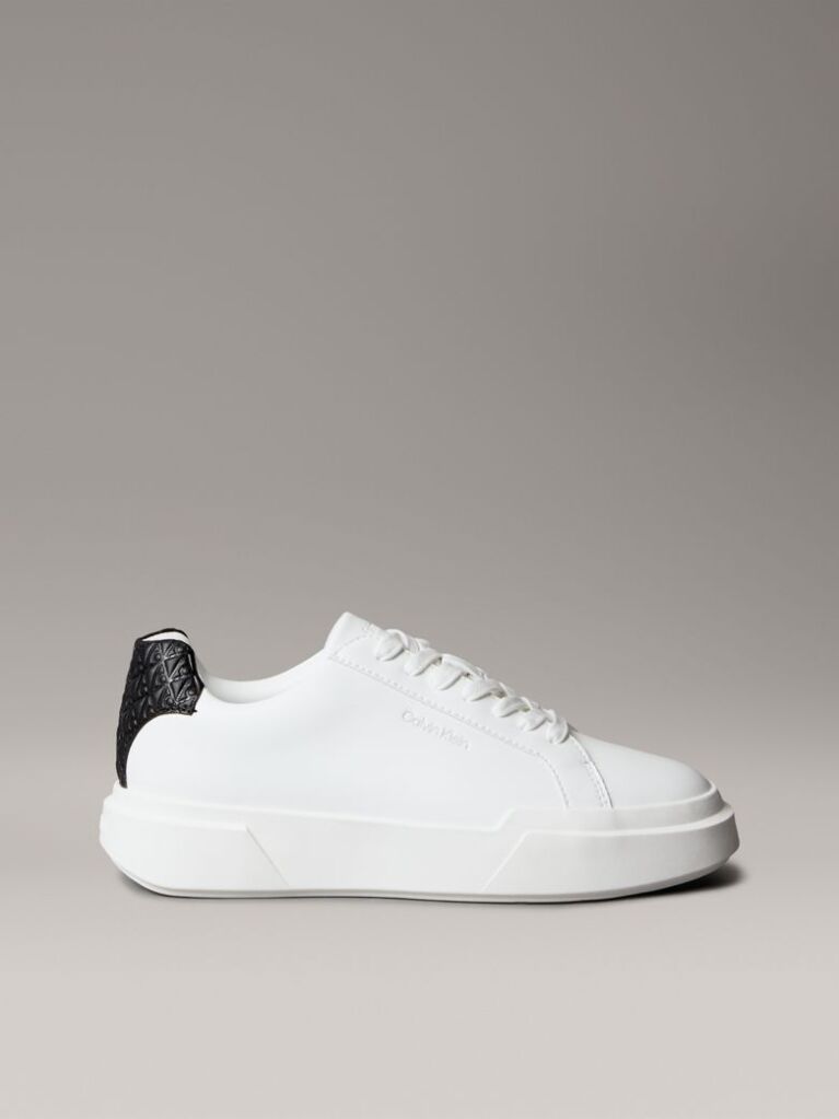 Λευκό CK Avenue -Sneakers Από Μαλακό Δέρμα Και Λογότυπο  Γυναίκα