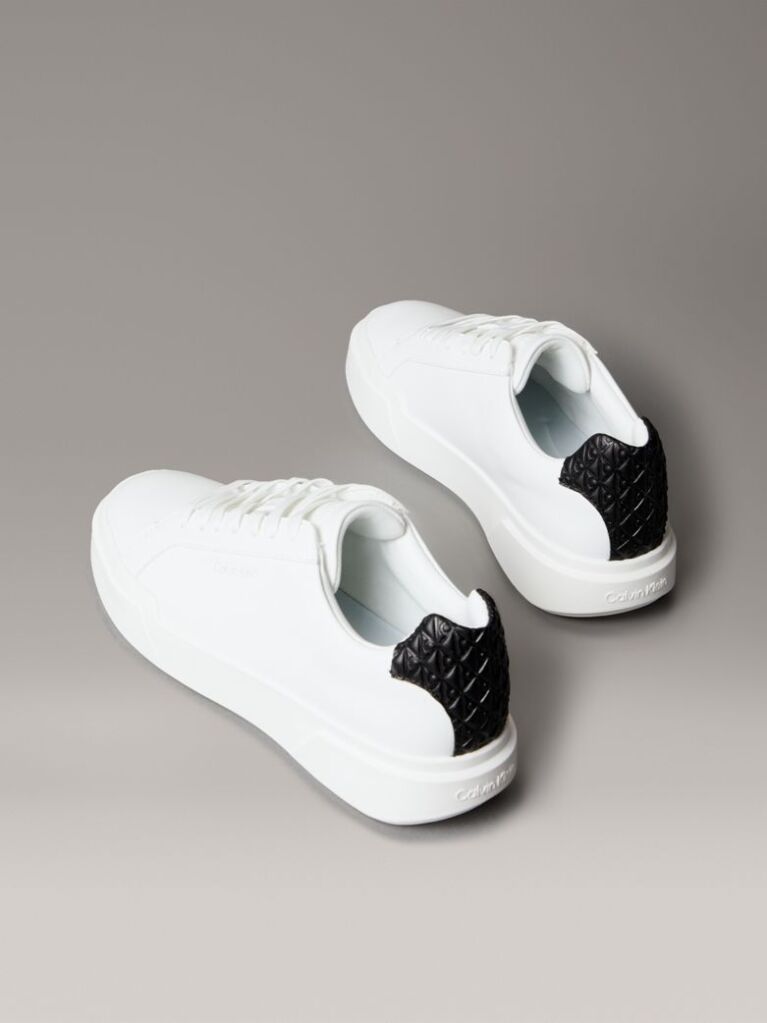 Λευκό CK Avenue -Sneakers Από Μαλακό Δέρμα Και Λογότυπο  Γυναίκα