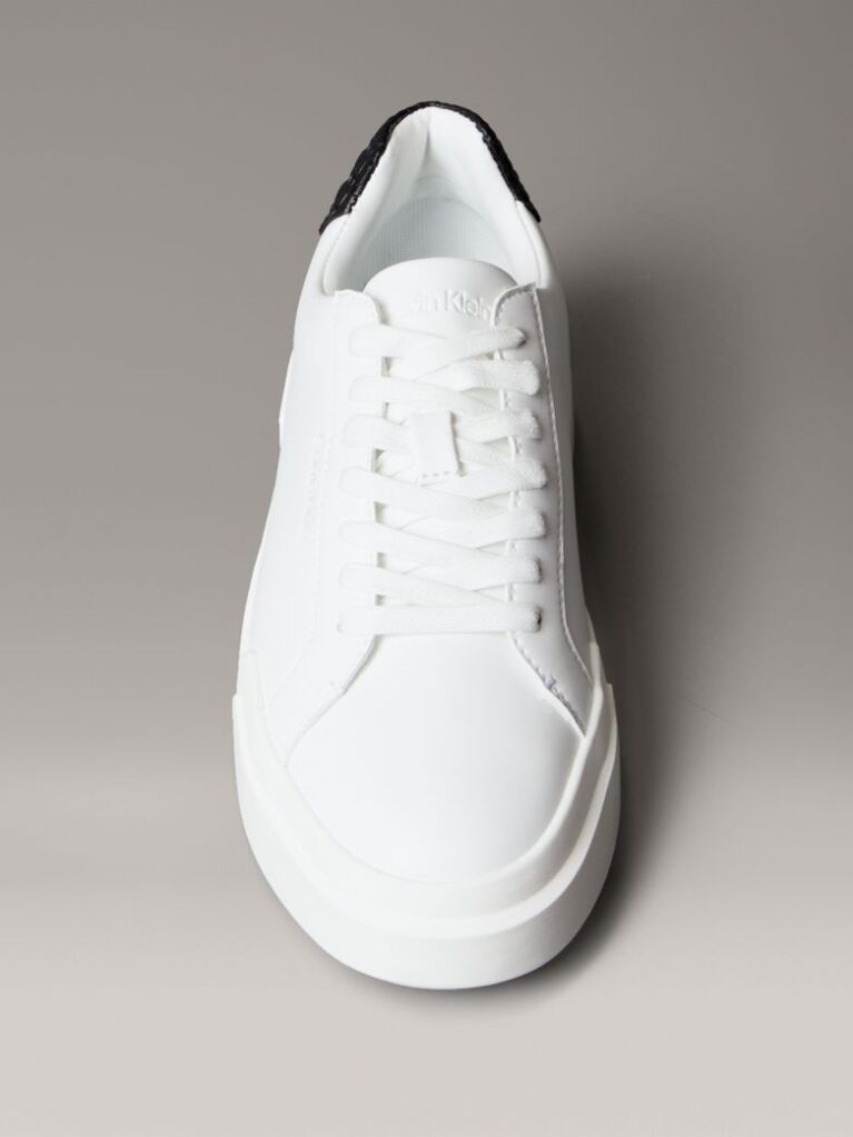 Λευκό CK Avenue -Sneakers Από Μαλακό Δέρμα Και Λογότυπο  Γυναίκα