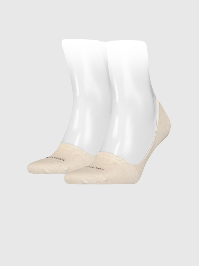 Beige Calvin Klein Mid-Cut Men's Footie 2 pack  Men